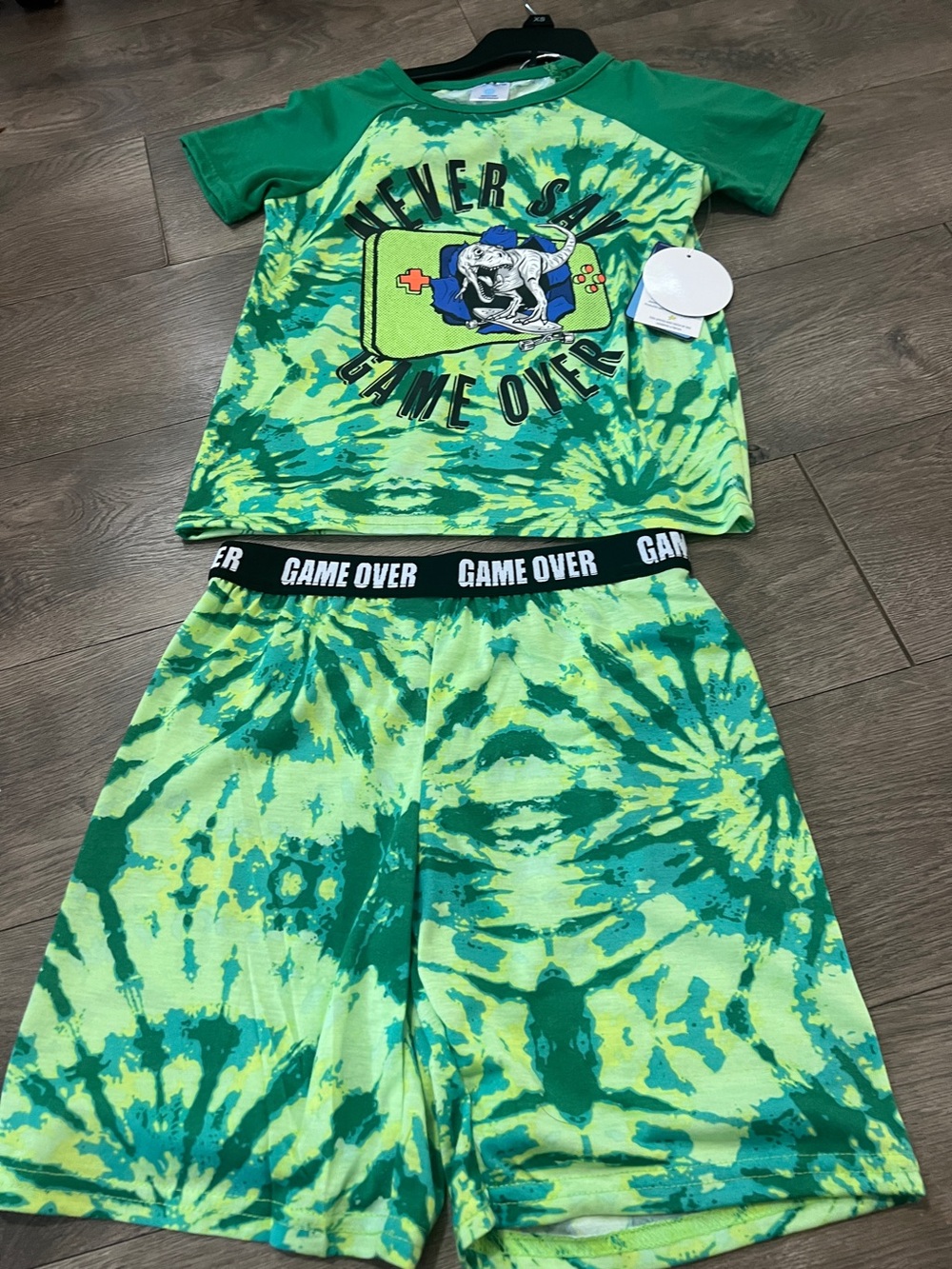 Imagine “Never Say Game Over” 2 Piece Pajama Set Size XS New